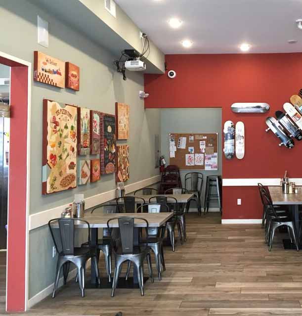 GWENDOLYN MCSHEPARD Mural hole in the wall pizza